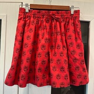 Madewell skirt Size small ruby red